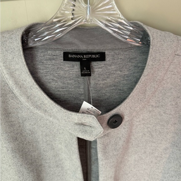 NWT Banana Republic Light Gray Women's Jacket SZ L - Picture 3 of 16